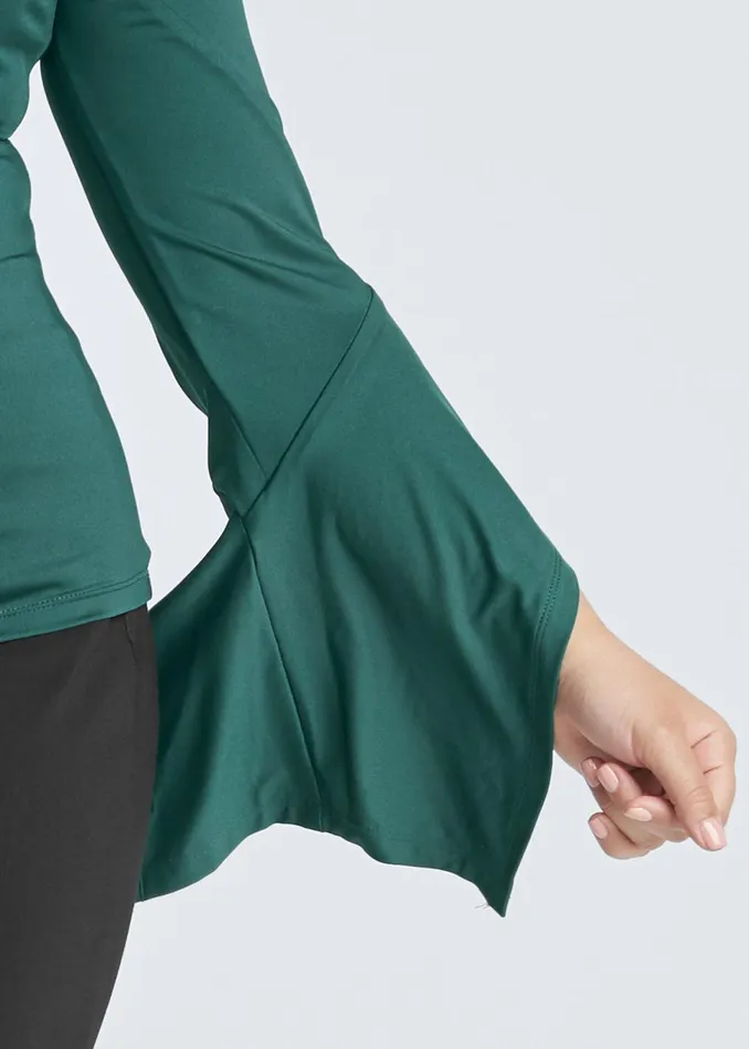 TWIST KNOT FRONT TOP Green Women VENUS Blouses