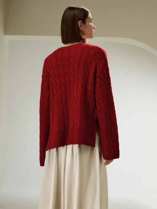 Ultrafein Merino Wool Crewneck Sweater Women Lilysilk Knitwear
