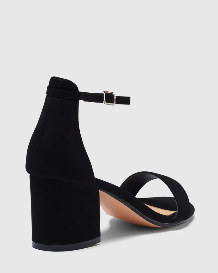 USHAA BLACK Women Block Heels NOVO Shoes USHAA BLACK Women Block Heels NOVO Shoes