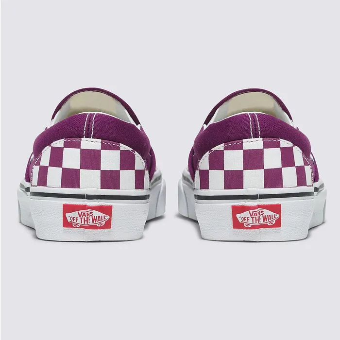 Vans Classics Men Checkerboard Color Theory Classic SlipOn Shoes Purple