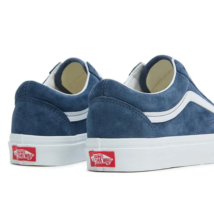 Vans Classics Men Old Skool Pig Suede Shoes Blue