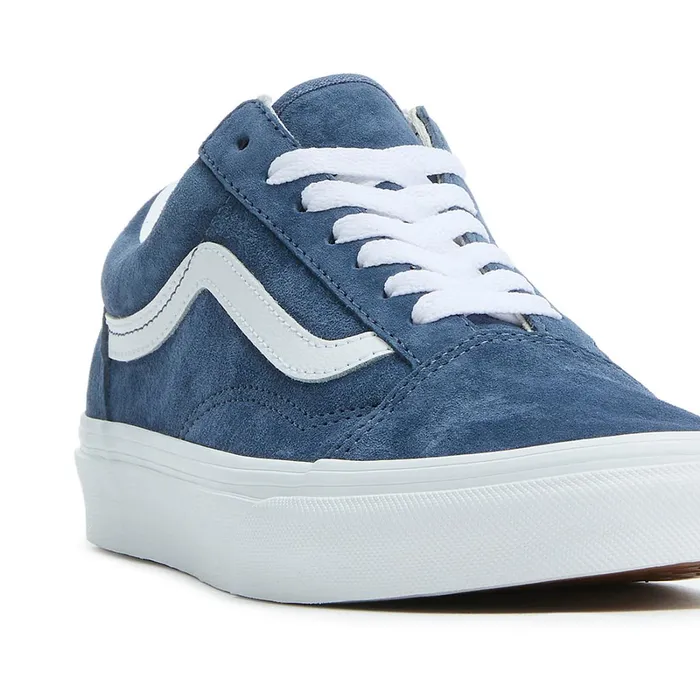 Vans Classics Men Old Skool Pig Suede Shoes Blue