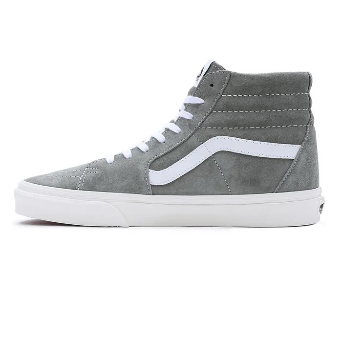 Vans Classics Men Pig Suede Sk8Hi Shoes Grey