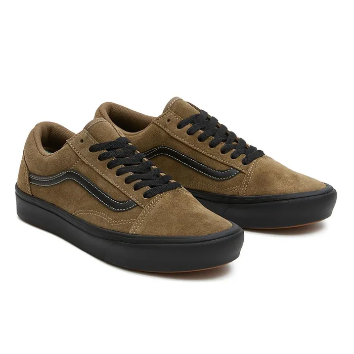 Vans Classics Women Old Skool ComfyCush Suede Shoes Brown