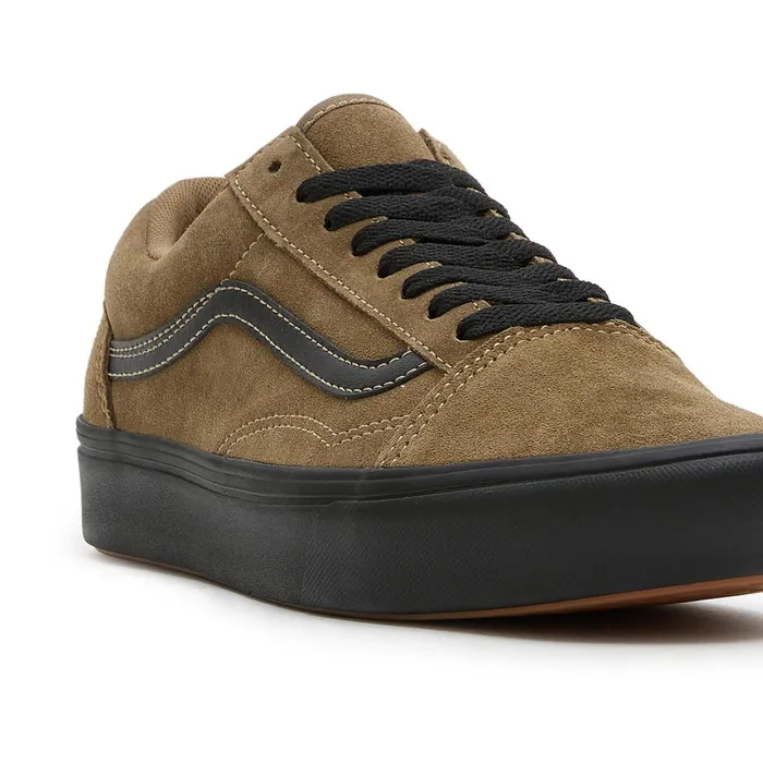 Vans Classics Women Old Skool ComfyCush Suede Shoes Brown