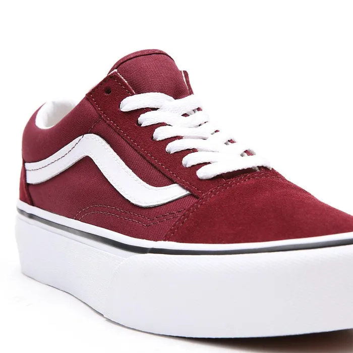 Vans Classics Women Platform Old Skool Shoes Red