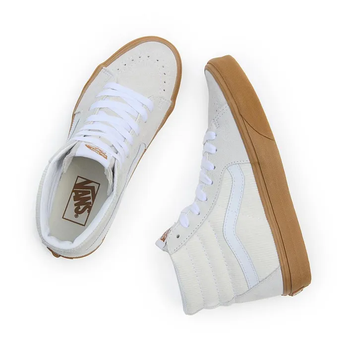 Vans Classics Women Sk8Hi Corduroy Shoes White