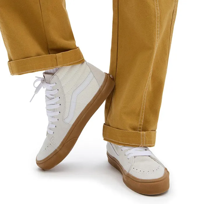 Vans Classics Women Sk8Hi Corduroy Shoes White