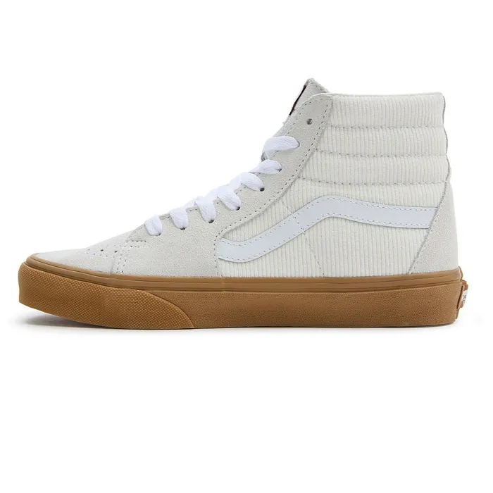 Vans Classics Women Sk8Hi Corduroy Shoes White