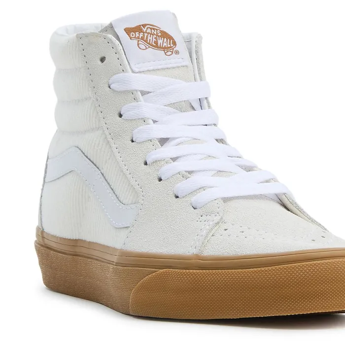Vans Classics Women Sk8Hi Corduroy Shoes White