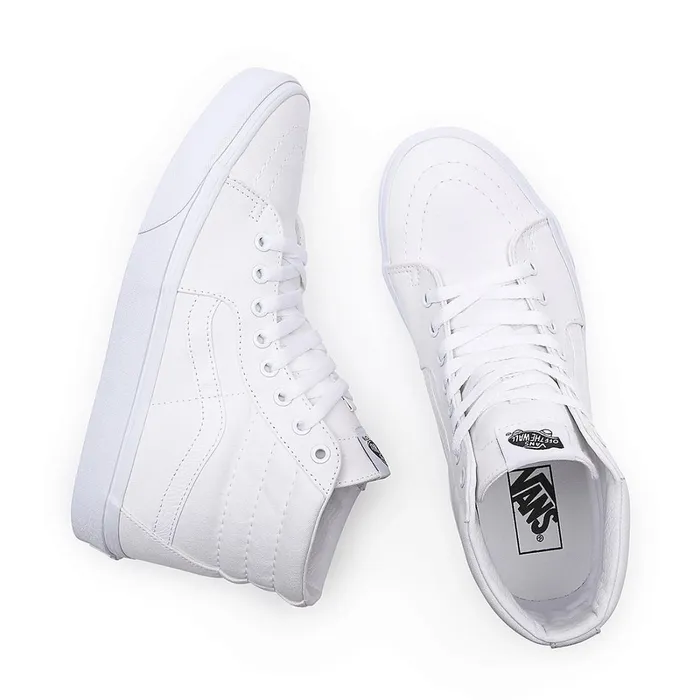 Vans HiTop Shoes Women Sk8Hi Shoes White