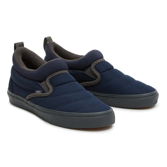Vans HiTop Shoes Women SlipOn Mid Cozy Mesh Shoes Blue