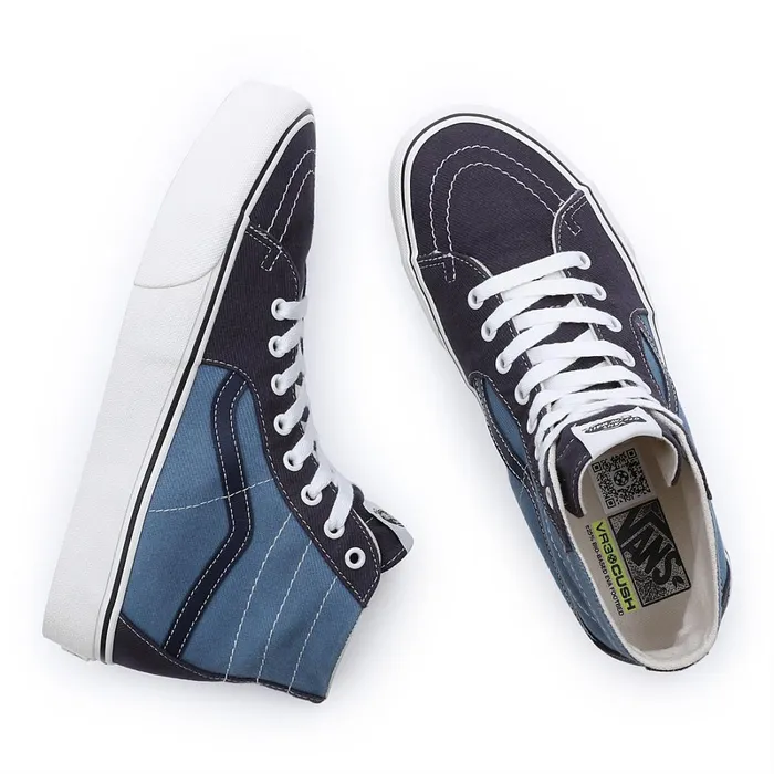 Vans HiTop Shoes Women Twill Sk8Hi Tapered VR3 Shoes Blue