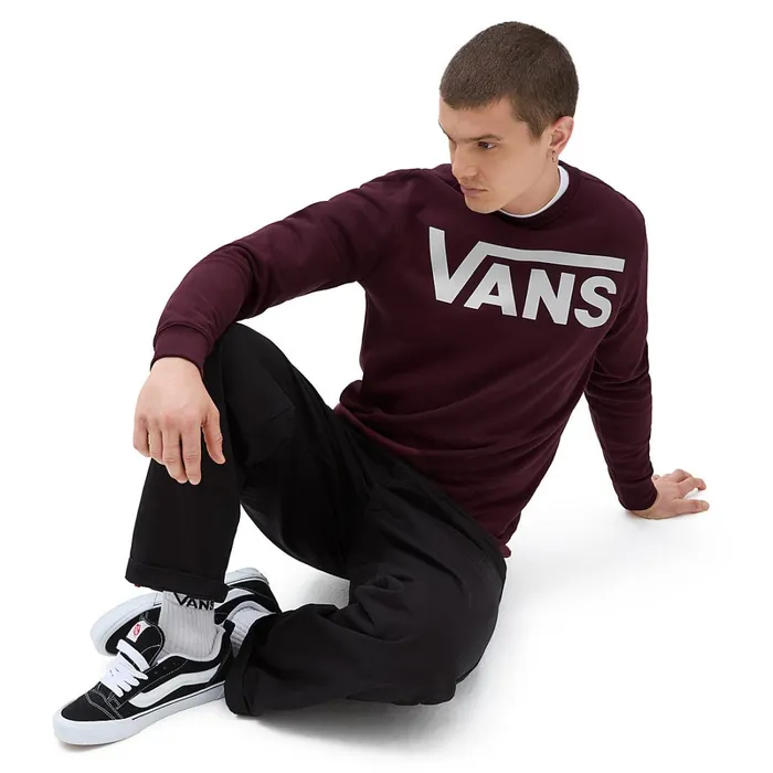 Vans Hoodies and Sweatshirts Men Classic Crew II Red