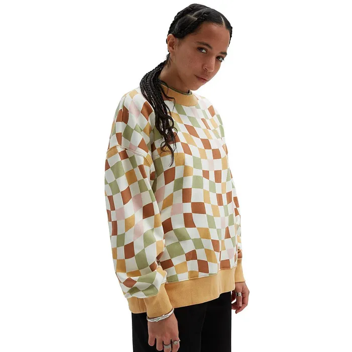 Vans Hoodies and Sweatshirts Women Club Slouchy Crew Sweatshirt Yellow