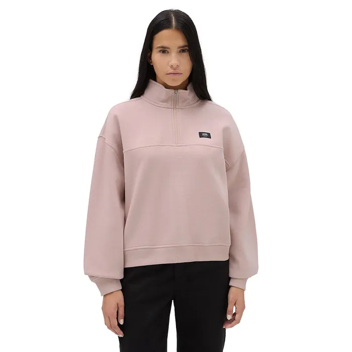 Vans Hoodies and Sweatshirts Women Leighton Mock Neck Fleece Pink