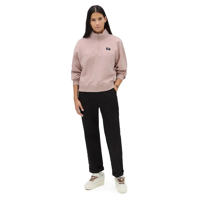 Vans Hoodies and Sweatshirts Women Leighton Mock Neck Fleece Pink