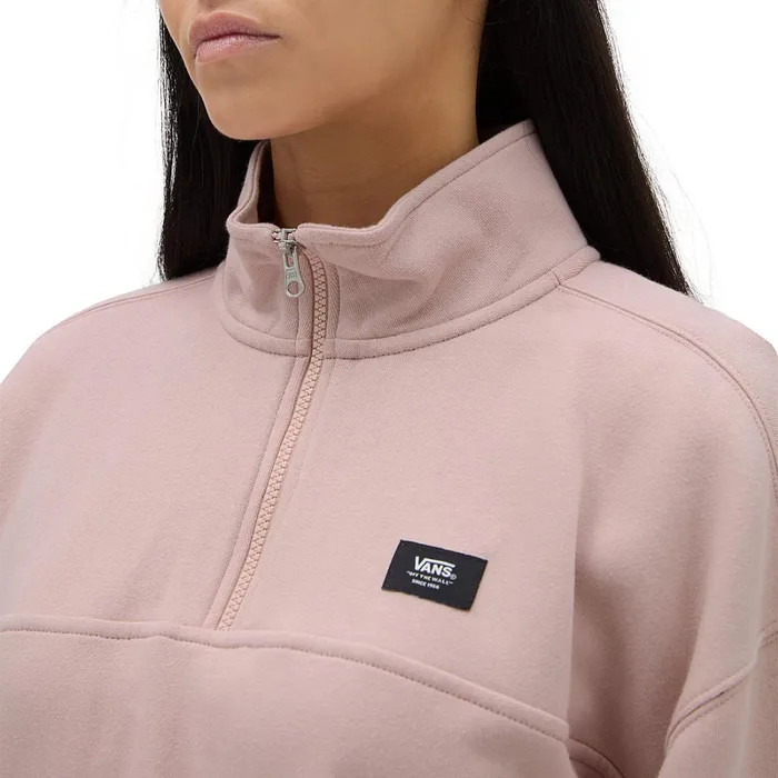 Vans Hoodies and Sweatshirts Women Leighton Mock Neck Fleece Pink