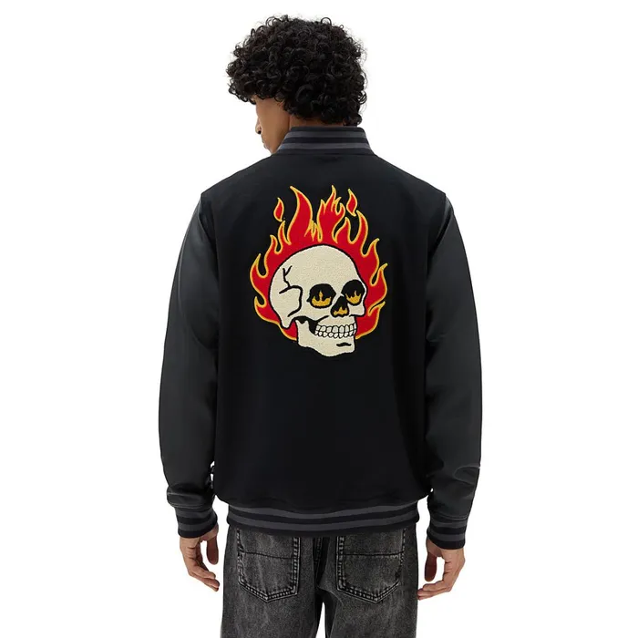 Vans Jackets and Coats Men Stevens Varsity Jacket Black