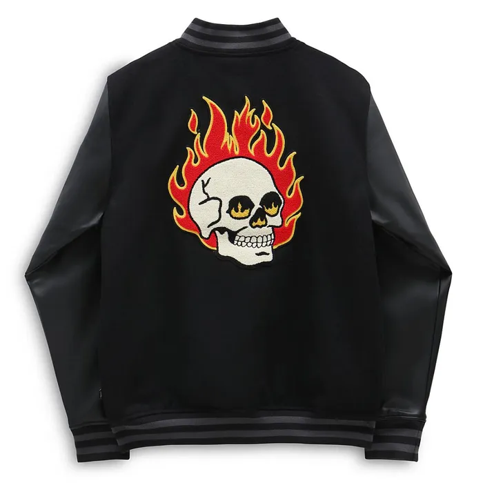 Vans Jackets and Coats Men Stevens Varsity Jacket Black