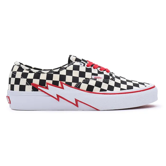 Vans Lowtop Shoes Men Authentic Bolt Checkerboard Shoes Black White