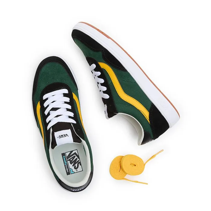 Vans Lowtop Shoes Men Cruze Too ComfyCush Shoes Black Green