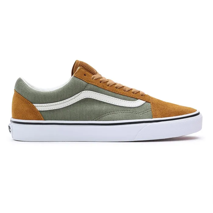 Vans Lowtop Shoes Men Old Skool Shoes Green Brown