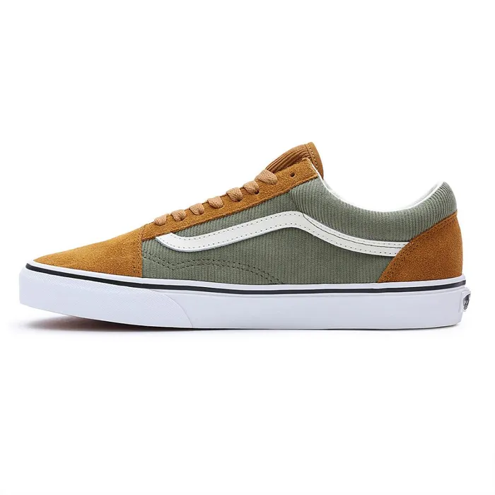 Vans Lowtop Shoes Men Old Skool Shoes Green Brown