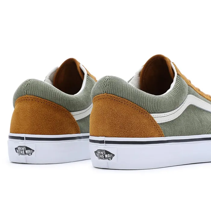 Vans Lowtop Shoes Men Old Skool Shoes Green Brown