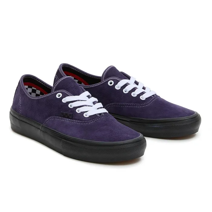 Vans Lowtop Shoes Men Skate Authentic Pig Suede Shoes Purple