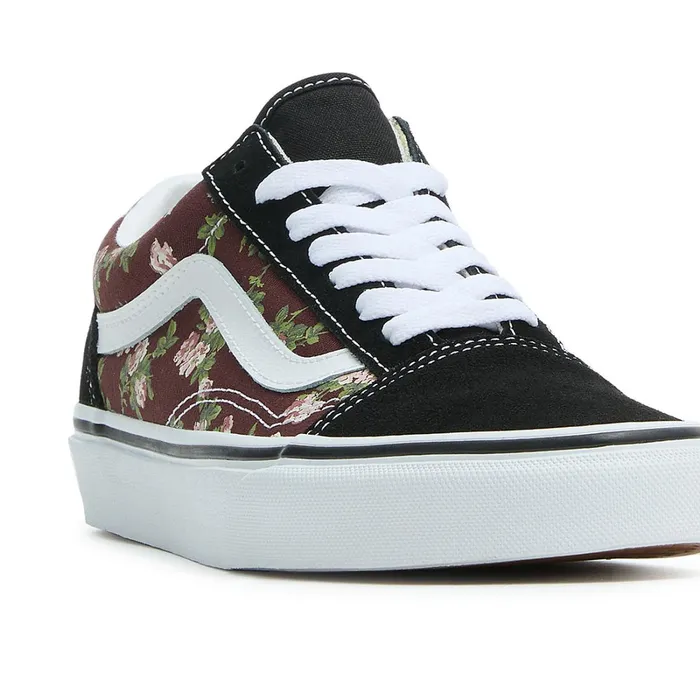 Vans Lowtop Shoes Women Old Skool Wallflower Floral Shoes Brown