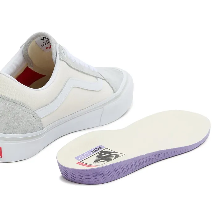 Vans Lowtop Shoes Women Skate Old Skool Shoes Grey White