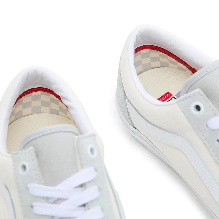 Vans Lowtop Shoes Women Skate Old Skool Shoes Grey White