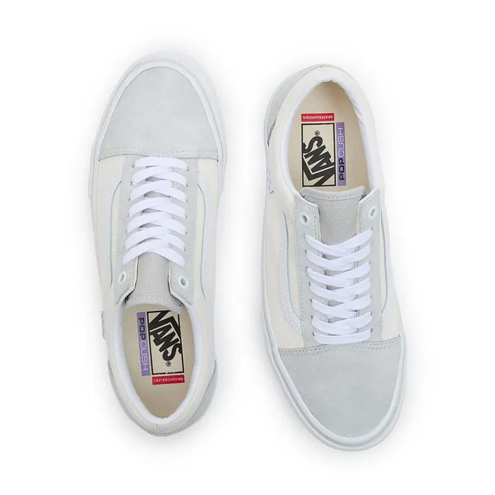 Vans Lowtop Shoes Women Skate Old Skool Shoes Grey White
