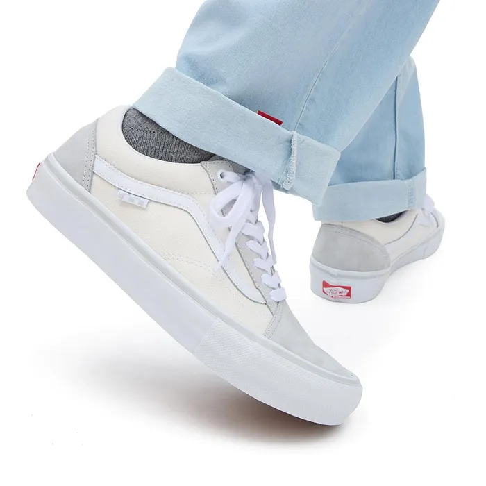 Vans Lowtop Shoes Women Skate Old Skool Shoes Grey White