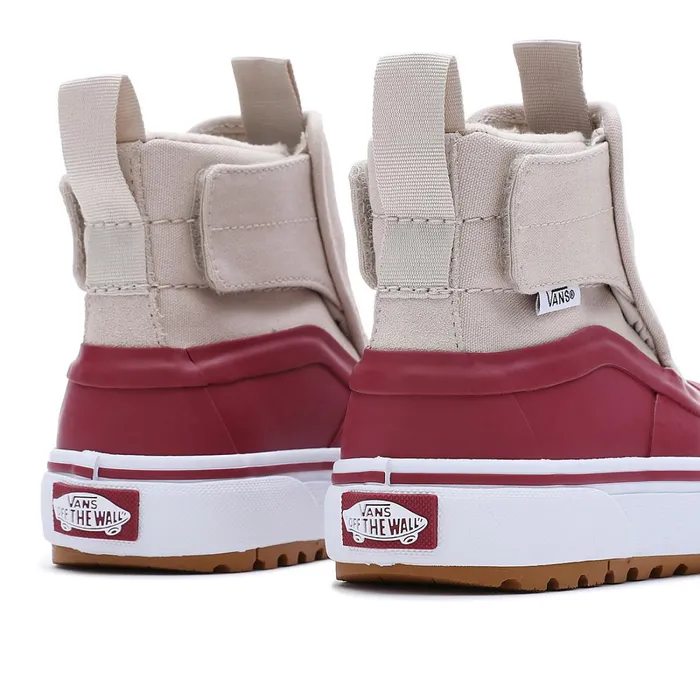 Vans MTE Shoes Kids SlipOn Hi Terrain Hook And Loop MTE1 Shoes 48 Years Red Beige