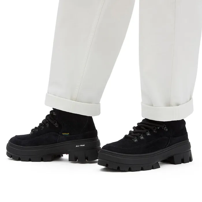 Vans Platform Shoes Women Leather Colfax Elevate MTE2 Shoes Black