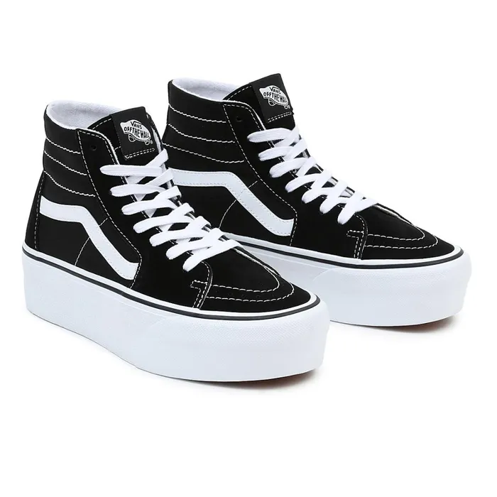 Vans Platform Shoes Women Sk8Hi Tapered Stackform Shoes Black