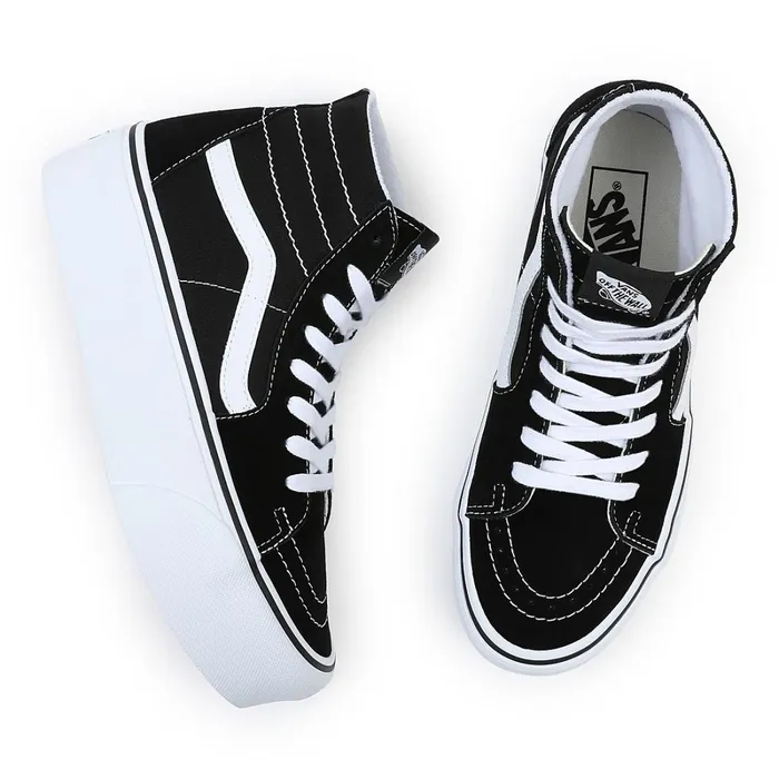 Vans Platform Shoes Women Sk8Hi Tapered Stackform Shoes Black