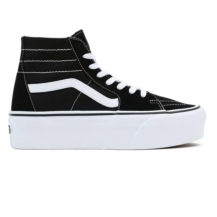 Vans Platform Shoes Women Sk8Hi Tapered Stackform Shoes Black
