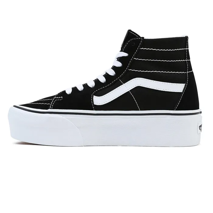 Vans Platform Shoes Women Sk8Hi Tapered Stackform Shoes Black