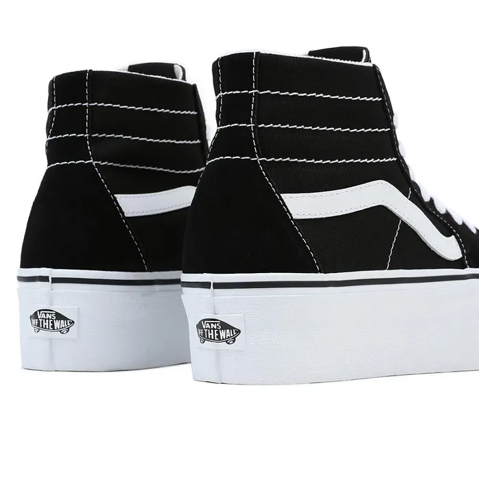 Vans Platform Shoes Women Sk8Hi Tapered Stackform Shoes Black