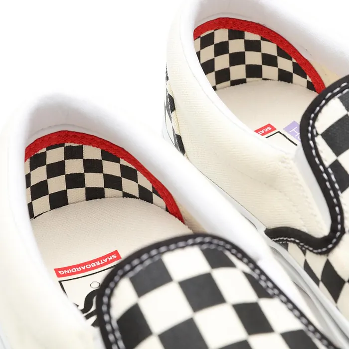 Vans Skate Shoes Men Skate Checkerboard SlipOn Shoes White