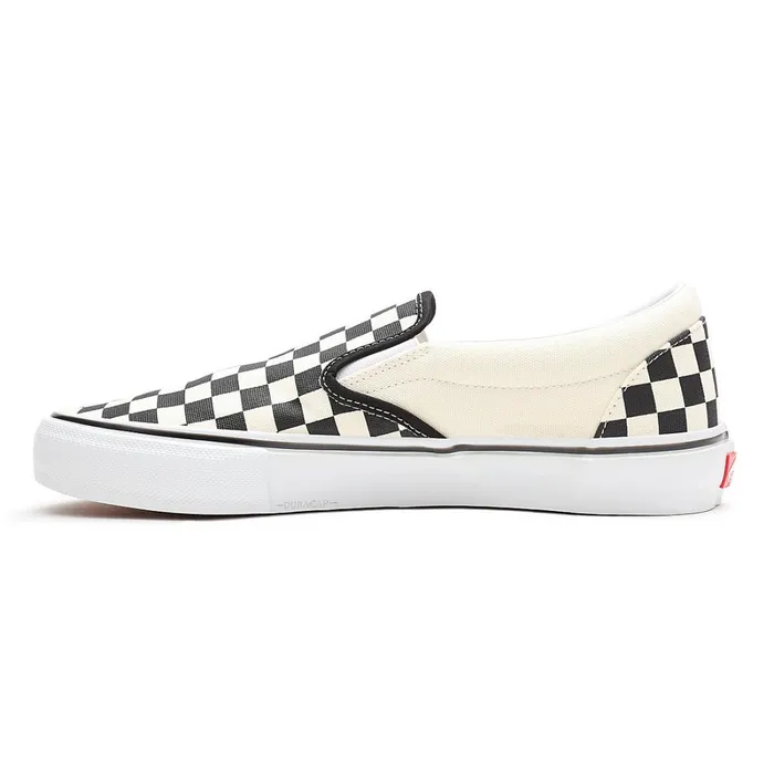 Vans Skate Shoes Men Skate Checkerboard SlipOn Shoes White