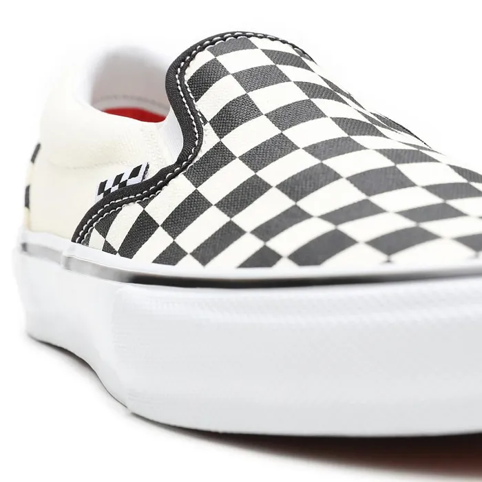 Vans Skate Shoes Men Skate Checkerboard SlipOn Shoes White