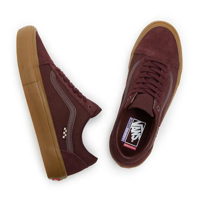 Vans Skate Shoes Men Skate Old Skool Shoes Brown