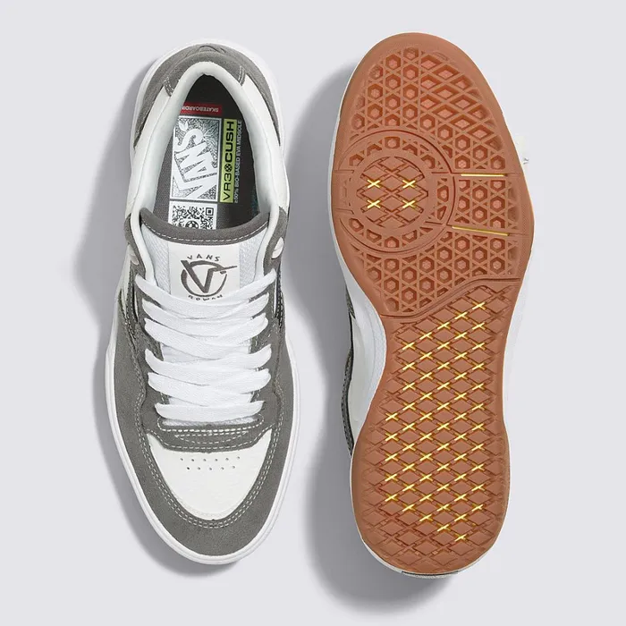 Vans Skate Shoes Women Rowan 2 Shoes Grey White