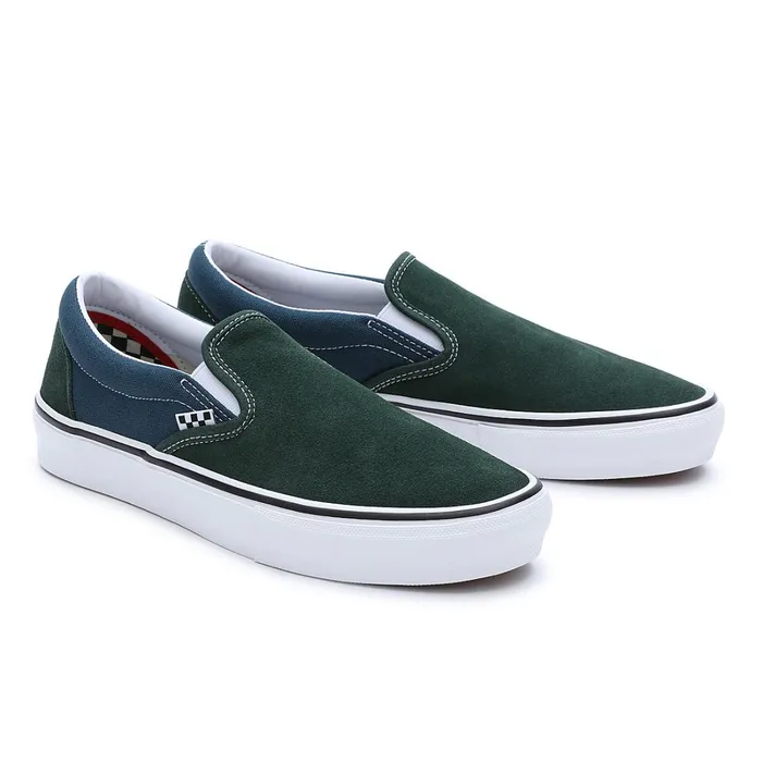 Vans Slipon Shoes Men Skate SlipOn Shoes Green