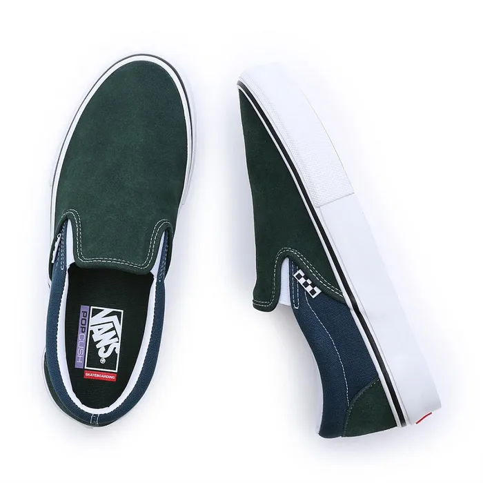 Vans Slipon Shoes Men Skate SlipOn Shoes Green