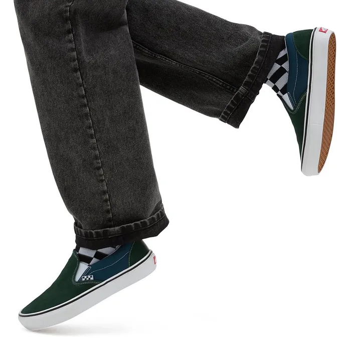 Vans Slipon Shoes Men Skate SlipOn Shoes Green